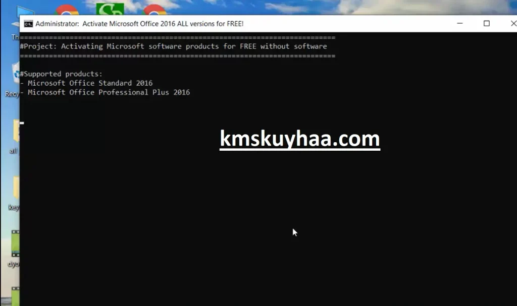 Aktivasi Office 2016 CMD